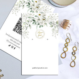 Lush White Blume für das Display Business Visitenkarte