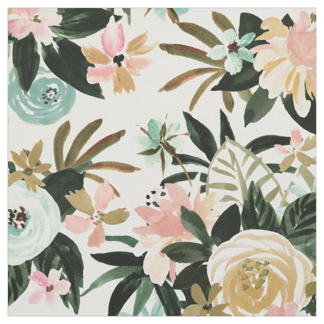 LUSHIE Romantische Lush Floral Stoff (Muster)