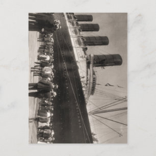 Lusitania Arrives New York City 1907 Postkarte