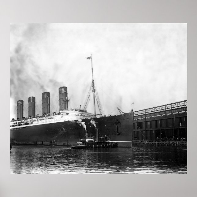 Lusitania Docking Poster (Vorne)