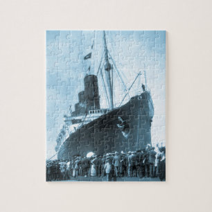Lusitania kommt in New York Vintage an Puzzle