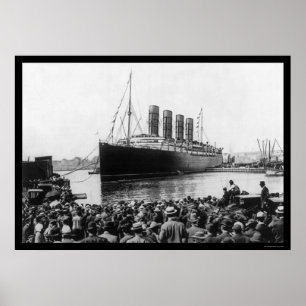 Lusitania Spectators 1907 Poster