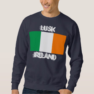 Lusk, Irland mit irischer Flagge Sweatshirt