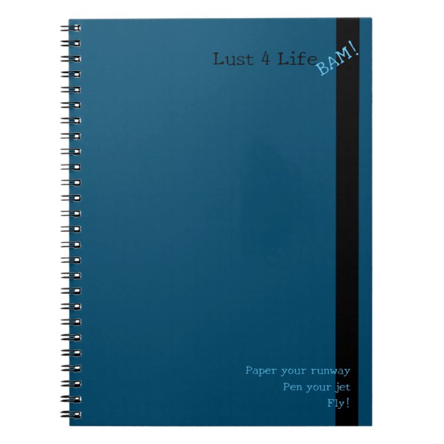 Lust 4 Life Bam! Spiral Writing Journal Notizblock (Vorderseite)