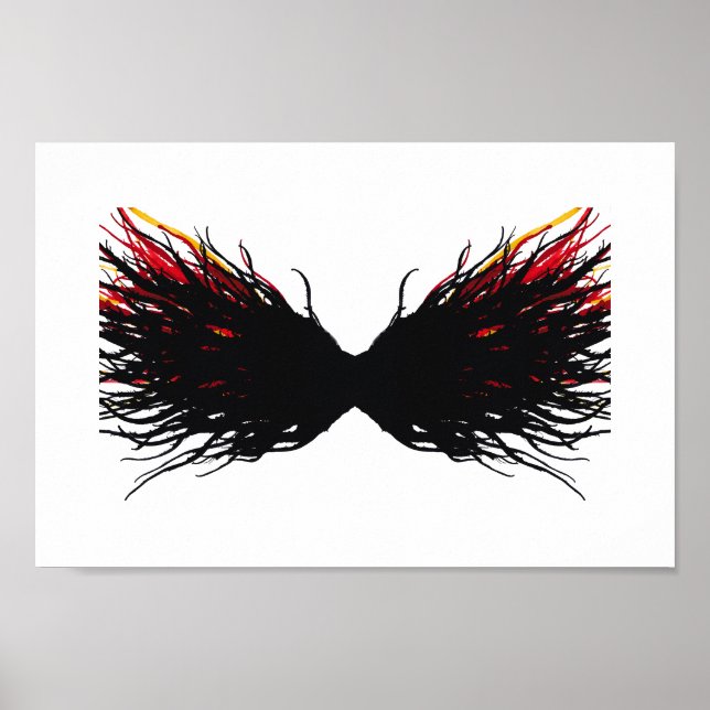 Lust Abstract 7 Deadly Sins Alcohol Ink Art Poster (Vorne)