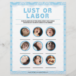 Lust oder Arbeit [Spitzen [blau] Briefbogen