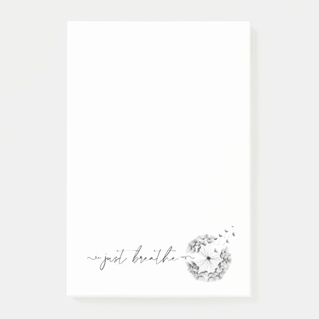 Lüster im Wind bläst - Atmen Sie einfach die Moder Post-it Klebezettel (Vorderseite)