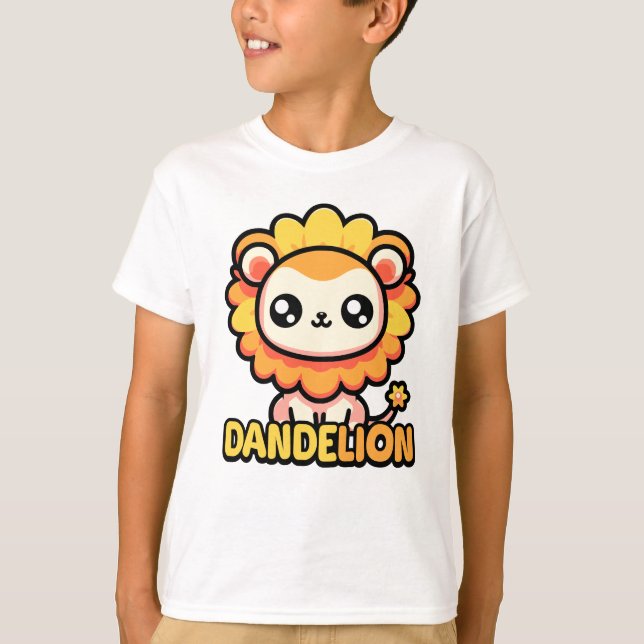 Lüster! Niedlicher Löwenpun T-Shirt (Vorderseite)