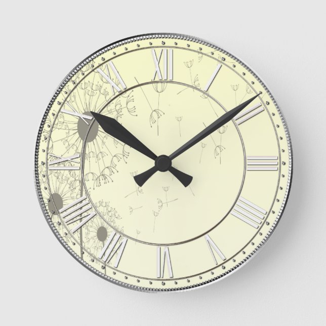 Lüster Runde Wanduhr (Vorderseite)