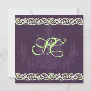 Lüster + Schmiedeeisen + Weinreben Einladung