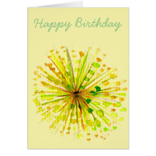 Lüstern aus gelber Wildblume, Aquarell Blume