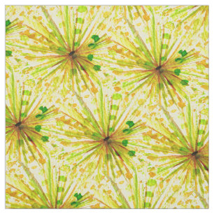 Lüstern aus gelber Wildblume, Aquarell Blume Stoff