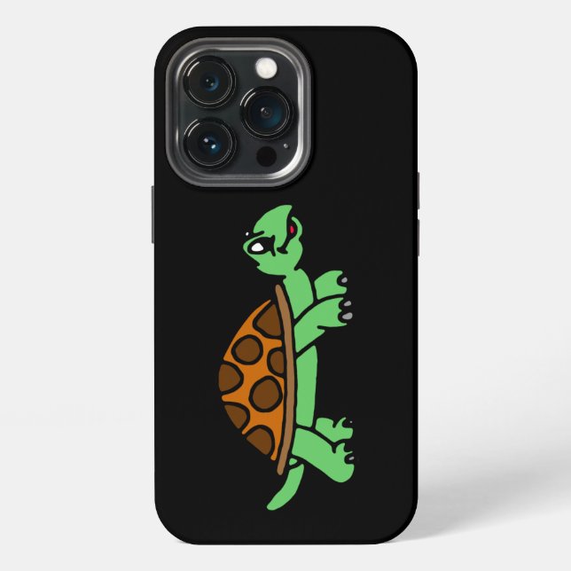 Lustiege Schildkröte iPhone Hülle (Hinten)