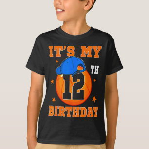 Lustig 12 12 Jahre Basketball Alt Es Ist Thema T-Shirt