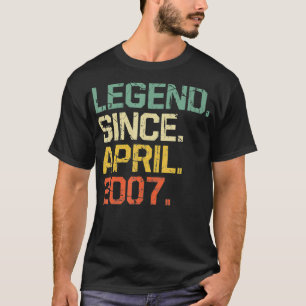 Lustig 15 Jahre alt Vintage-Legende seit April 20 T-Shirt