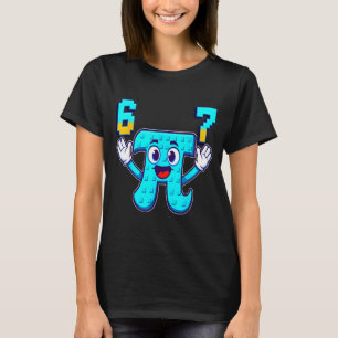 Lustig 3.14 6 7 Meme Mathe Nerd GenZ Brainrot Ital T-Shirt
