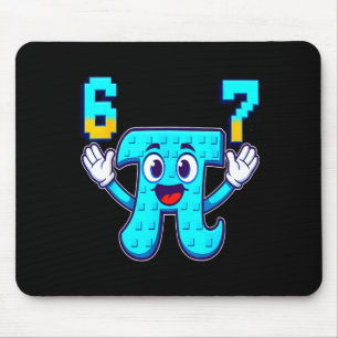 Lustig 3.14 6 7 Meme Mathe Nerd GenZ Gehirnfaul It Mousepad
