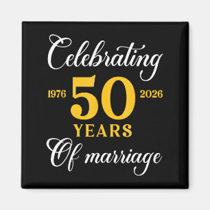 Lustig 50 Jahre Ehe 1976 50. Hochzeitstag Magnet