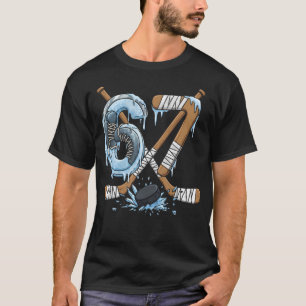 Lustig 67 Eishockey Drip Nummer 67 Eis T-Shirt