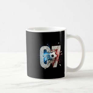 Lustig 67 Fußball Drip Six Seven Meme 6 7 Jungen T Kaffeetasse