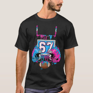 Lustig 67 Fußball Eis Drip 67Th T-Shirt