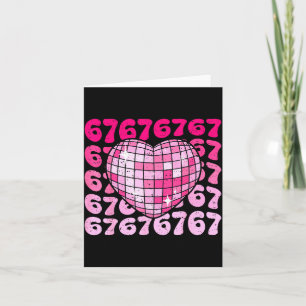 Lustig 67 Herz Disco Kugel Valentinstag Sechs Sieb Karte