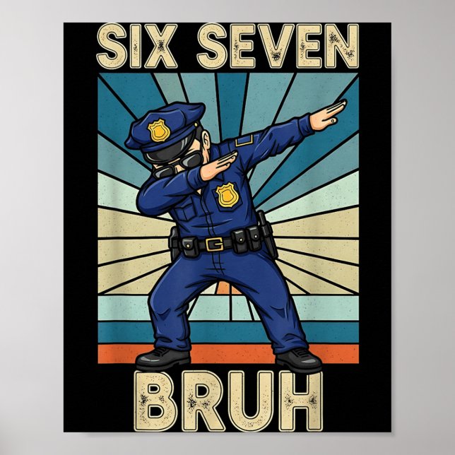 Lustig 67 Meme 6 7 Sechs Sieben Liceman Läuse Offi Poster (Vorne)
