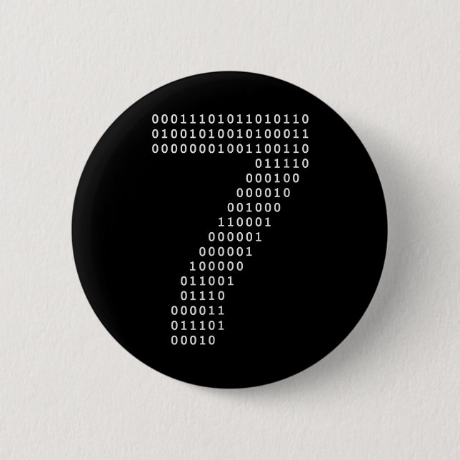 Lustig 67 Meme Binärcode Tech Geek Digital Six Se Button (Vorderseite)