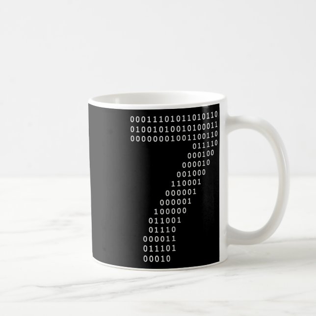 Lustig 67 Meme Binärcode Tech Geek Digital Six Se Kaffeetasse (Rechts)