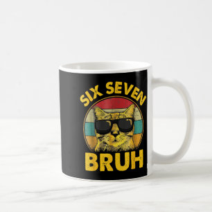 Lustig 67 Meme Sechs Sieben Bruh Katze Vintage Gen Kaffeetasse