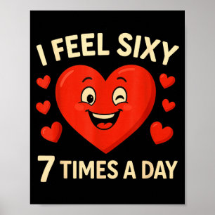 Lustig 67 Meme Sechs Sieben Herz Valentinstag Männ Poster
