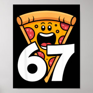 Lustig 67 Meme Sechs Sieben Humor Essen Zza Poster