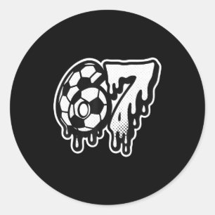Lustig 67 Meme Slang Fußball Eis Drip Sechs Sieben Runder Aufkleber