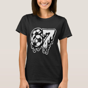Lustig 67 Meme Slang Fußball Eis Drip Sechs Sieben T-Shirt