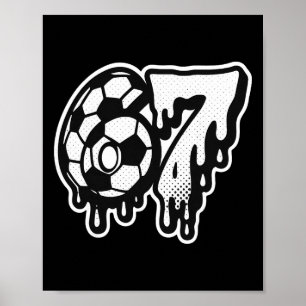 Lustig 67 Meme Slang Fußball Eis Drip Six Sieben Poster