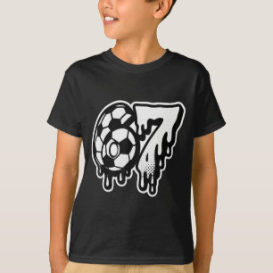 Lustig 67 Meme Slang Fußball Eis Drip Six Sieben T-Shirt