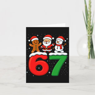 Lustig 67 Meme Weihnachten Sechs Sieben Weihnachts Karte