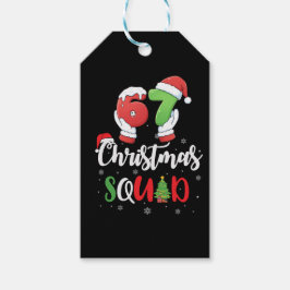 Lustig 67 Sechs Sieben Brianrot Weihnachtsmannscha Geschenkanhänger