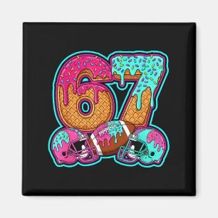 Lustig 67 Sechs Sieben Meme American Football Zahl Magnet