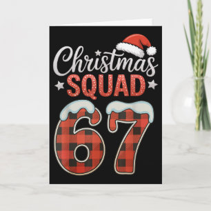 Lustig 67 Sechs Sieben Meme Brainrot 67 Weihnachte Karte