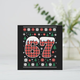 Lustig 67 Sechs Sieben Meme Cringe Weihnachten Rot