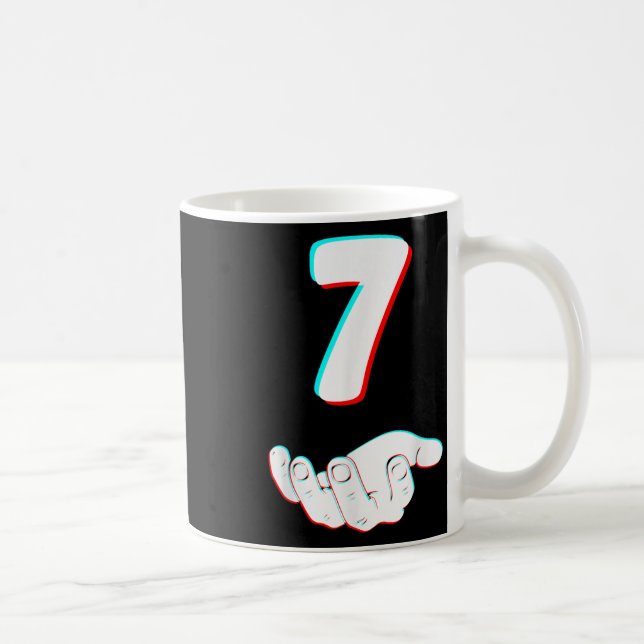 Lustig 67 Sechs Sieben Meme Paar passendes Hallowe Kaffeetasse (Rechts)