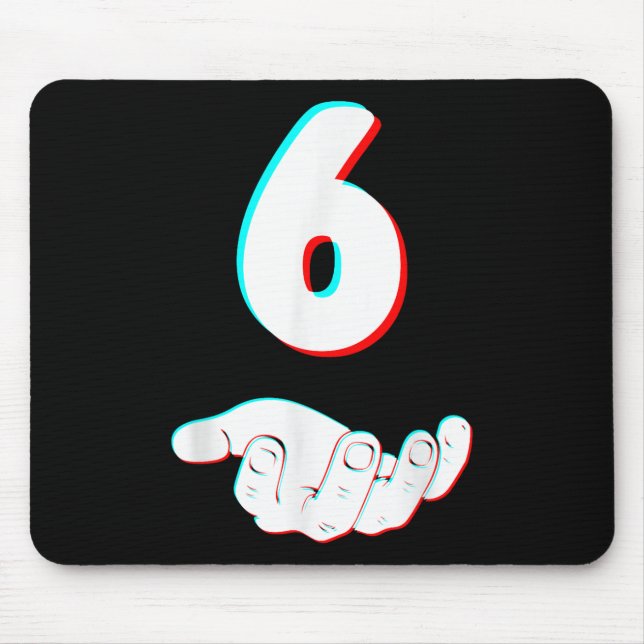 Lustig 67 Sechs Sieben Meme Paar passendes Hallowe Mousepad (Vorne)