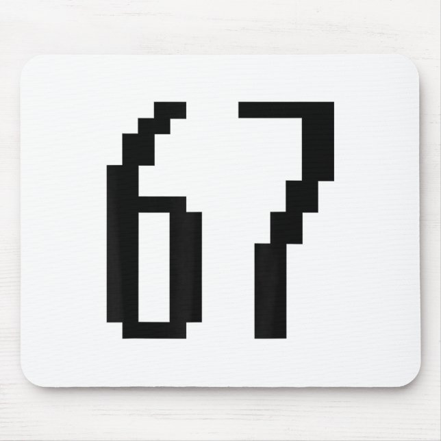 Lustig 67 Six Seven Meme Paar passend Retro Arca Mousepad (Vorne)