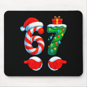 Lustig 67 Weihnachten 6 7 Sechs Sieben Meme Kinder Mousepad