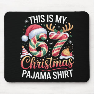 Lustig 67 Weihnachten Sechs Sieben Das Ist Mein 67 Mousepad
