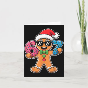 Lustig 67 Weihnachten Six Seven Meme Xmas Lebkuche Karte