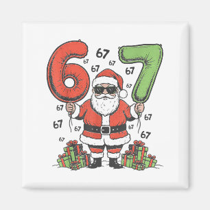 Lustig 67 Weihnachtsmann Sechs Sieben Weihnachten  Magnet
