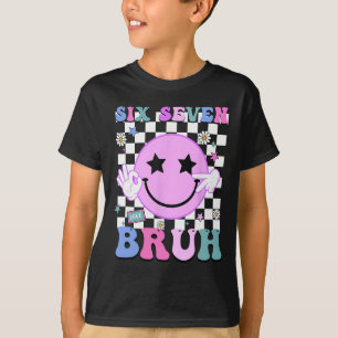 Lustig 6 7 Meme Niedlich Gen Alpha Lehrer Six Seve T-Shirt