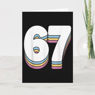 Lustig 6 7 Meme Six Seven Gen Alpha Slang 67 Karte